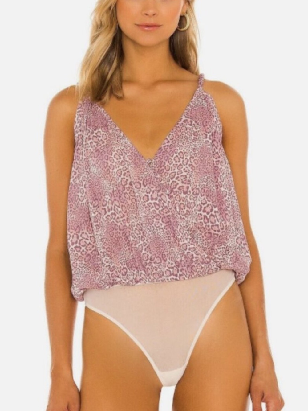 New! Intimately Free People Siren Song Mauve Combo Bodysuit Large 8210
